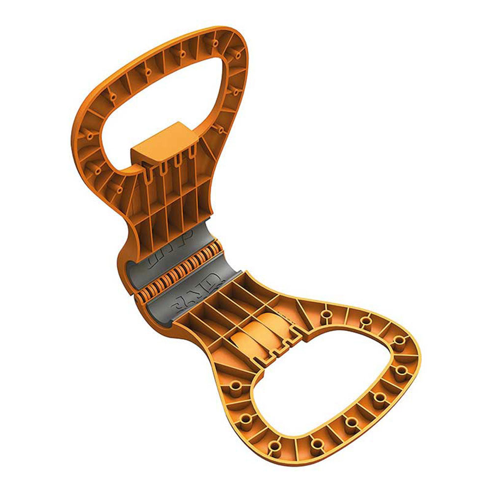 Kettle Grip está fabricado en plástico resistente a los golpes. En interior revestido de gomaespuma de uranato moldeado evita las ralladuras y evita el movimiento de la mancuerna proporcionando estabilidad. Su diseño simple facilita el cambio de una mancuerna a otra sin dificultad.